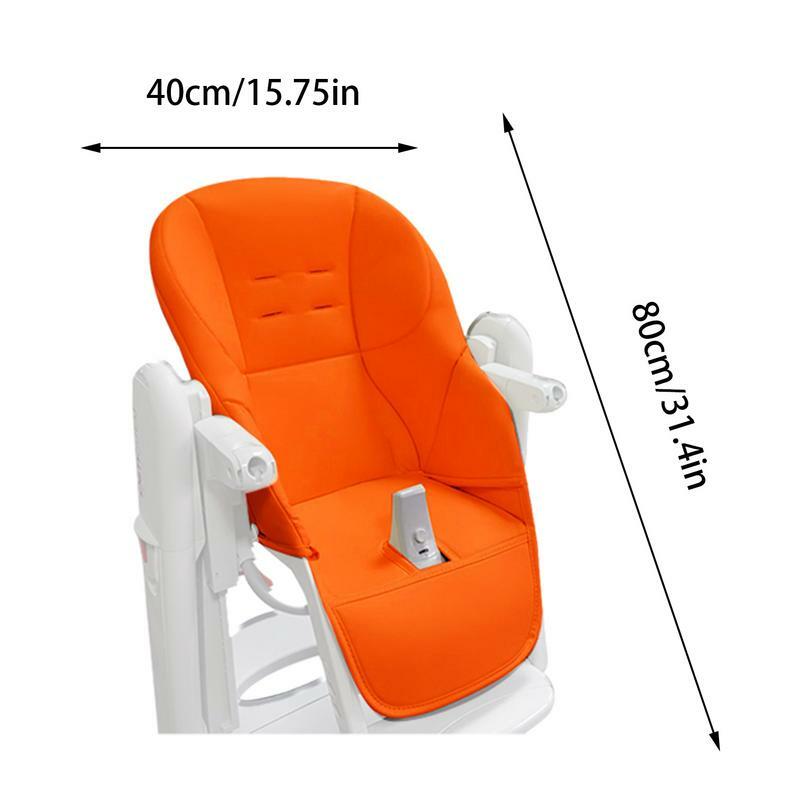 وسادة كرسي عالي من الجلد الصناعي للأطفال ، وسادة غطاء مقعد ناعمة ، حماية كرسي مريح ، إسفنجة للأطفال