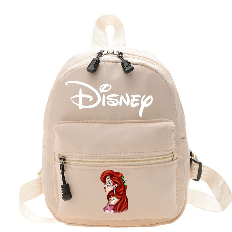 حقيبة ظهر ديزني-أميرة بيضاء للنساء ، تصميم قلب بناتي ، حقيبة عصرية للفتيات المراهقات ، تسوق لطيف والتنقل ، جديد ،