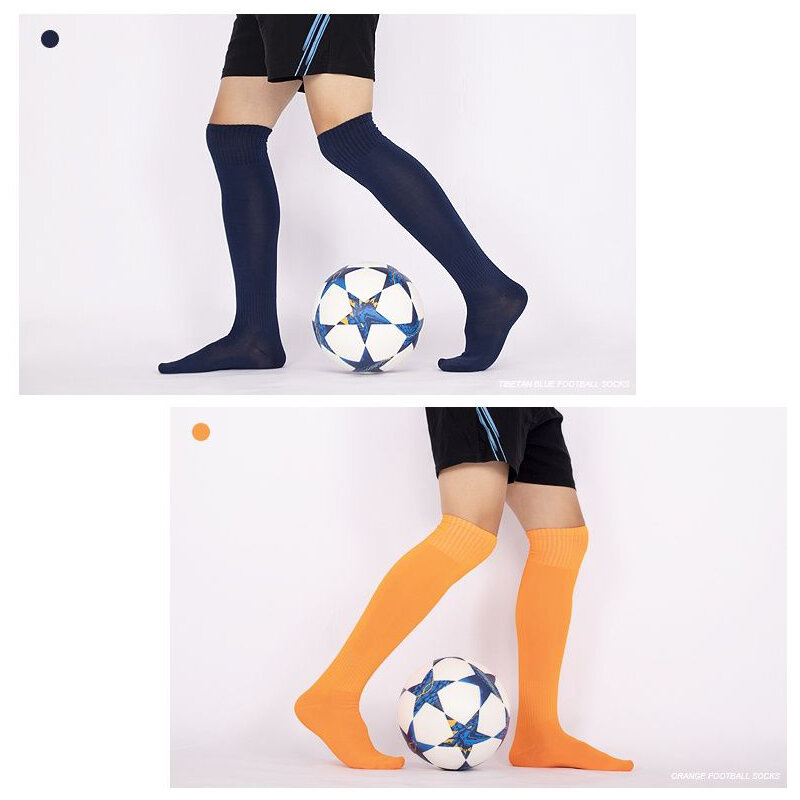 كرة القدم جوارب لكرة القدم تنفس الرياضة في الهواء الطلق جوارب الرجبي فوق الركبة عالية الكرة الطائرة هوكي البيسبول الاطفال الكبار جوارب طويلة
