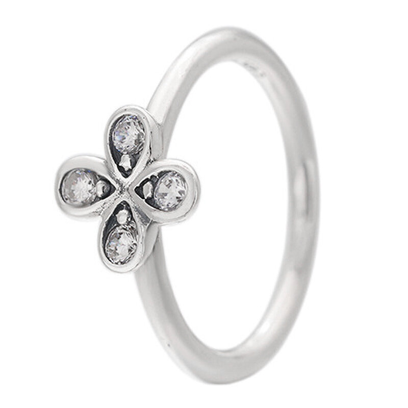 925 Sterling Silver Ring Lucky In Love Clover Signature Lock Ear Of Wheat Lively Wish Two Heart Open Ring For Women Gift Jewelry