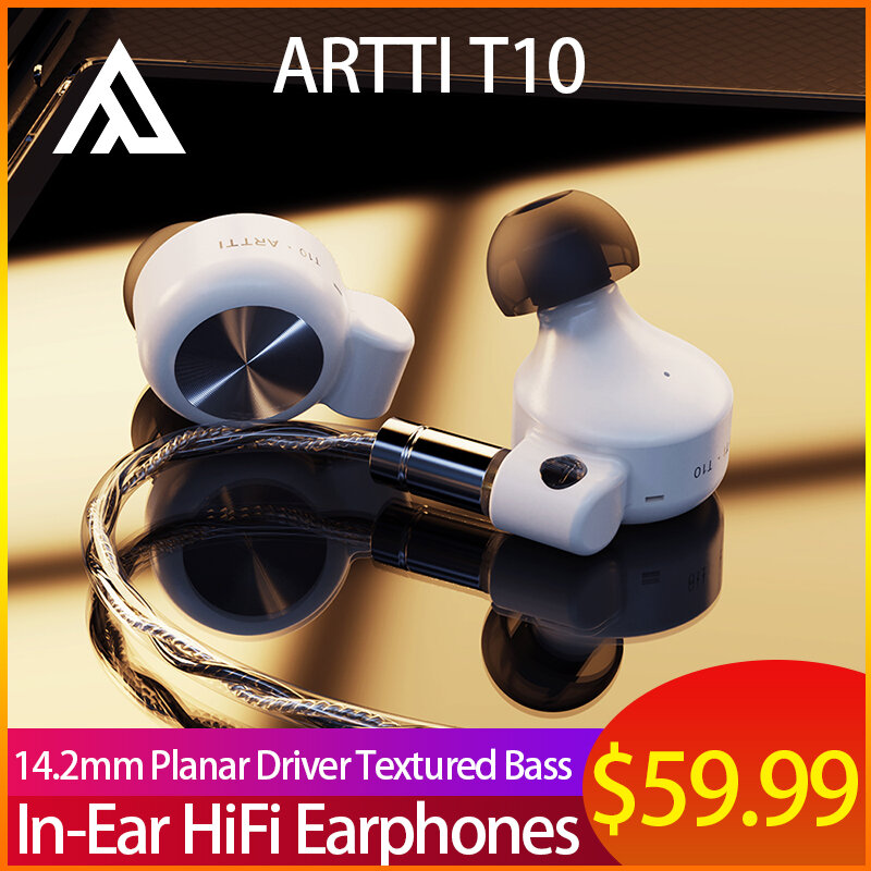 ARTTI-In-Ear HiFi سماعات ، سلكي IEMs شاشات ، T10 ، مستو سائق ، محكم باس ، 0.78 مللي متر ، 2Pin ، 3.5 مللي متر ، 4.4 مللي متر موصل