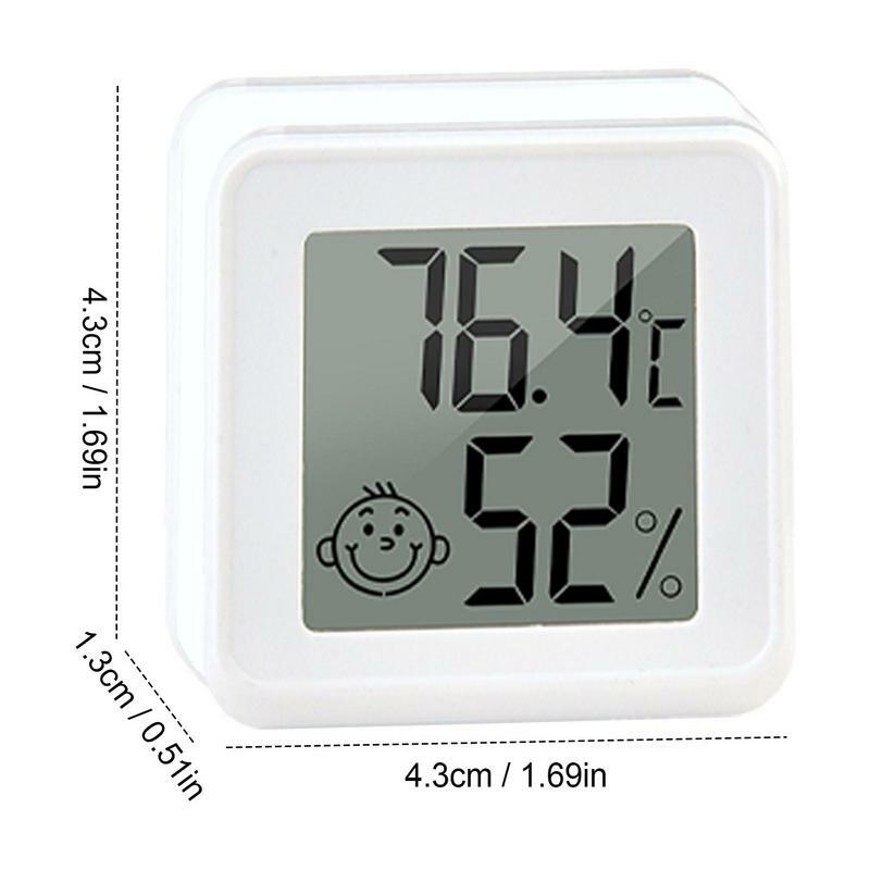 مقياس الرطوبة الرقمي الداخلي مع شاشة LCD ، مقياس الرطوبة ، ميزان الحرارة الذكي ، دقة عالية