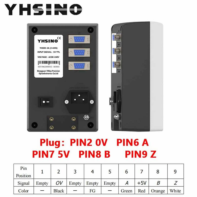 مصغرة متعددة الوظائف DRO عدة YH800-3A قراءات رقمية 3 قطعة التشفير الخطي Sesnors 5U 5 فولت TTL YHSINO لآلات مطحنة مخرطة باستخدام الحاسب الآلي