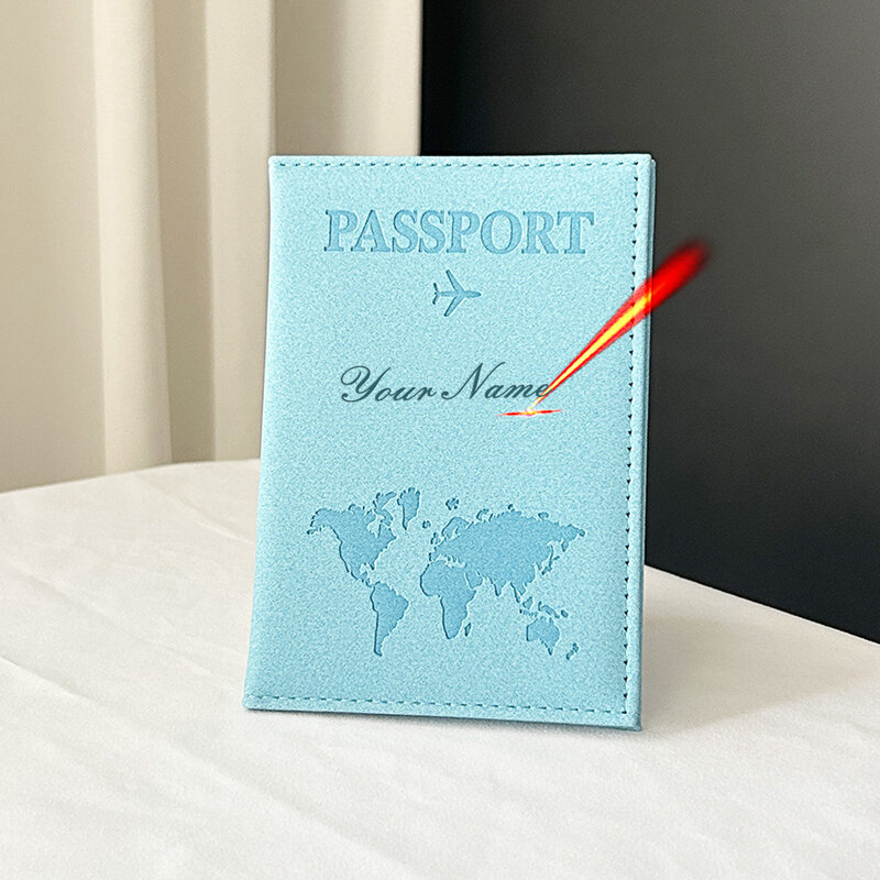 حامل جواز سفر شخصي غطاء جواز سفر مخصص ، مجموعة سفر الخطوبة ، هدية شهر العسل لعيد الحب ، هدايا حفلات الزفاف ، Mr و Mr