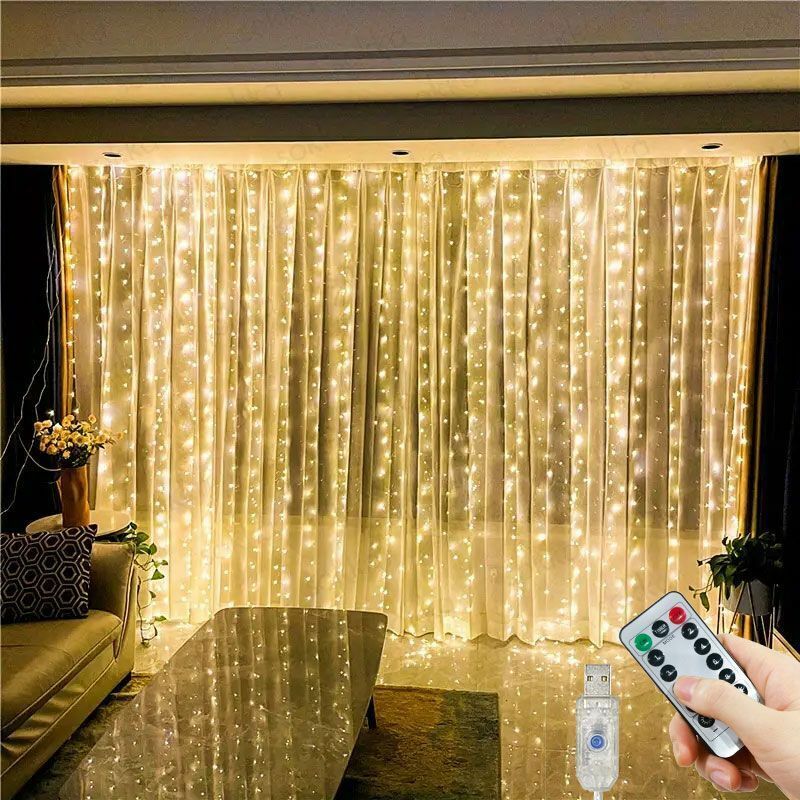 أضواء سلسلة ستارة USB ، 8 أوضاع ، غرفة نوم ، المنزل ، شجرة عيد الميلاد ، ضوء إكليل ، زفاف ، ديكور عطلة ، أضواء خرافية ، 6 م ، 4 م ، 3 م
