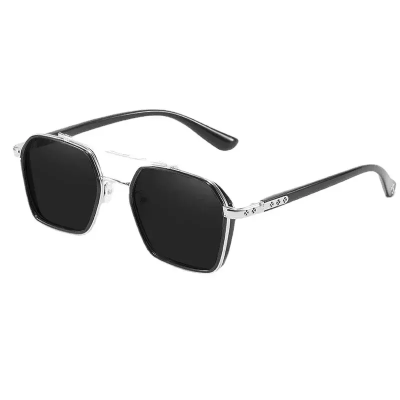نظارات شمسية مستقطبة مربعة معدنية للنساء والرجال منتجات رائجة 2023 نظارات بولارويد للقيادة في السيارة نظارات مزدوجة الشعاع Oculos Masculino