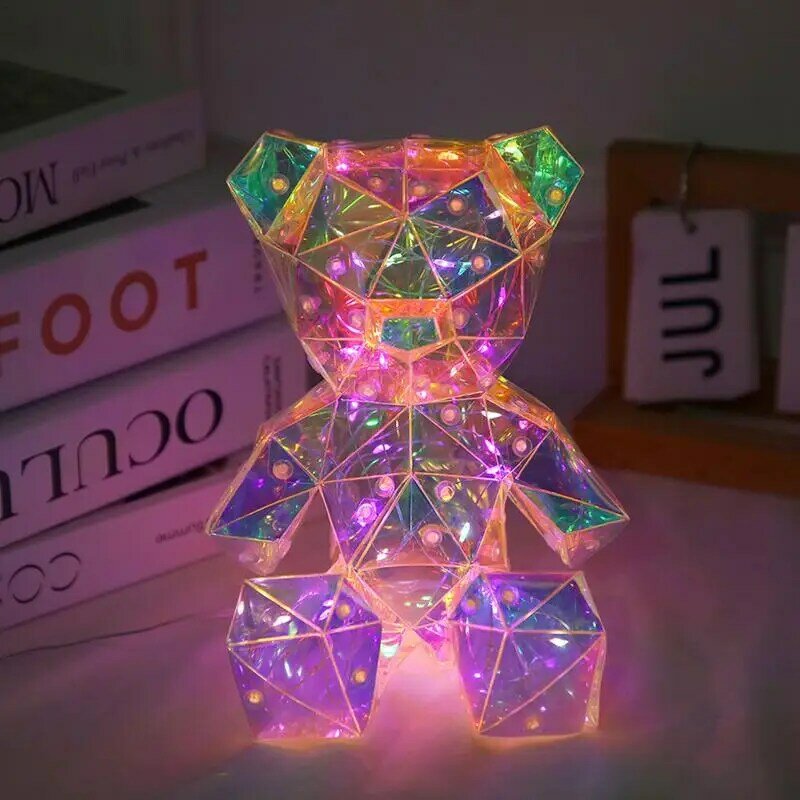 مصباح مكتبي LED مع تغيير اللون ، منضدة لطيفة ، ضوء ناعم ، هدية عيد الميلاد وعيد الحب ، إكسسوارات