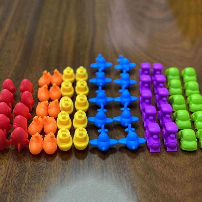 لون الفرز مجلس لعبة التنوير الحسي الرياضيات لعبة ما قبل المدرسة الدعائم التعلم