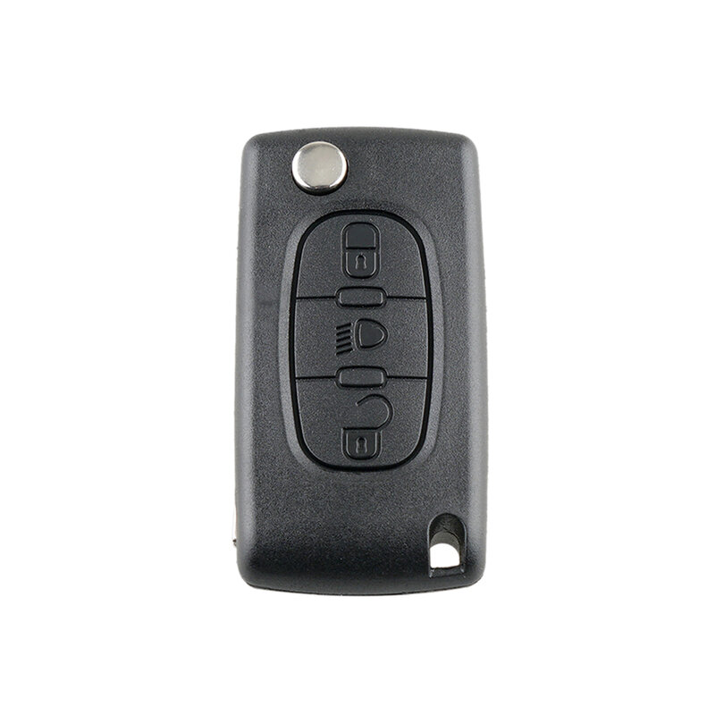 غلاف مفتاح سيارة قابل للطي مع قلاب غير مقطوع ، 3 أزرار ، استبدال فوب ، سيتروين C2 ، C3 ، C4 ، C5 ، C6