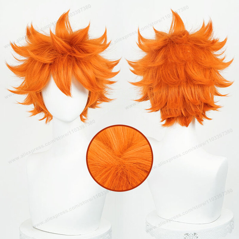 شعر مستعار شويو من هيناتا ، شعر برتقالي قصير ، مقاوم للحرارة ، شعر مستعار اصطناعي ، أنيمي ، 26 *