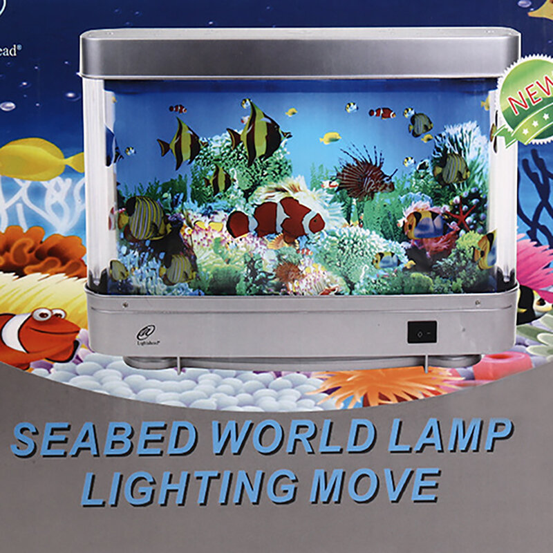 مصابيح حوض للأسماك الاستوائية الاصطناعية ، مصباح طاولة LED ، ديناميكية ، المحيط الظاهري ، حوض السمك ، ديكور غرفة لطيف ، ضوء الليل الزخرفية