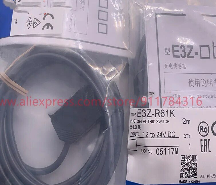 2 قطعة جديد عالية الجودة كهروضوئية الاستشعار E3Z-R61K E3Z-R81K E3Z-D61K E3Z-D62K