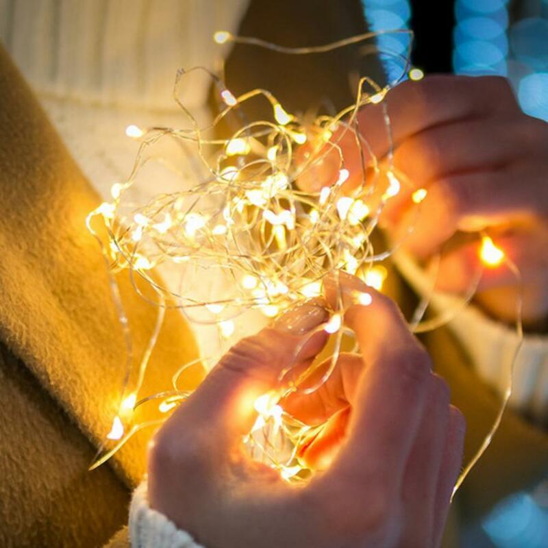 LED الجنية سلسلة أضواء مصابيح الأسلاك ، مصباح جارلاند ، عيد الميلاد الجنية الخفيفة ، حديقة الإضاءة ، 3 قطعة