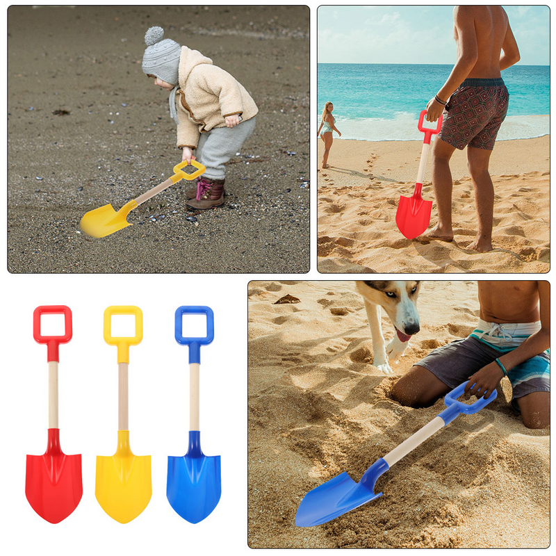 مجارف رمال الشاطئ البلاستيكية للأطفال ، لعبة شاطئ صغيرة ، أدوات بلاستيكية للأطفال الصغار ، 3 *