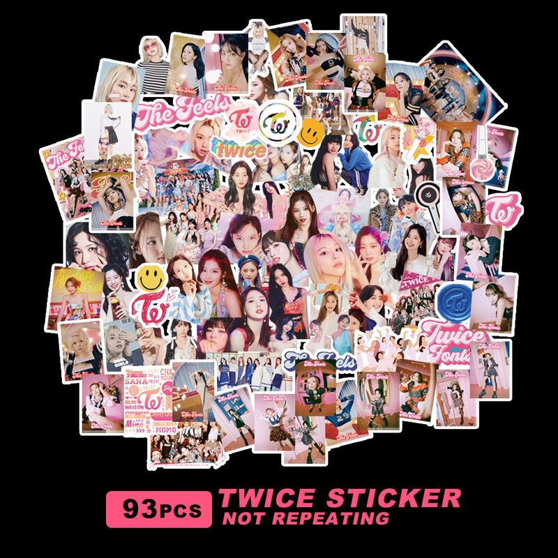 82 قطعة/المجموعة Kpop مرتين بين 1 و 2 ملصقات الألبوم الجديد يشعر ملصقات شخصية Kawaii