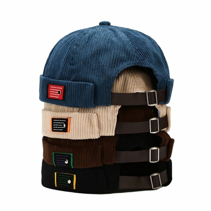 قبعة Docker Corduroy كلاسيكية ، قبعة مالك بلا حشوة ، قبعة هيب هوب ، ملابس الشارع ، الربيع والخريف