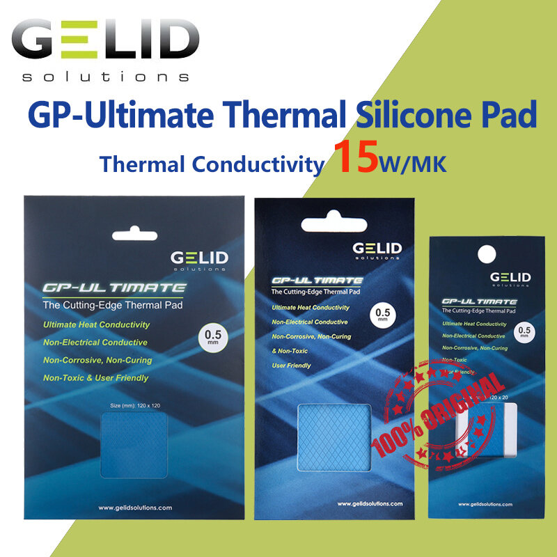 GELID GP-في نهاية المطاف 15 واط/MK لوحة حرارية وحدة المعالجة المركزية/GPU الرسومات اللوحة سيليكون الشحوم وسادة تبديد الحرارة بطانة حماية من السيليكون متعددة الحجم