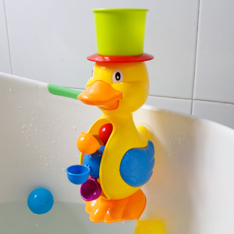 دش حمام لعب للأطفال لطيف الأصفر بطة المائية البحر الحصان لعب الطفل صنبور الاستحمام اللعب رذاذ الماء لعبة طفل اللعب