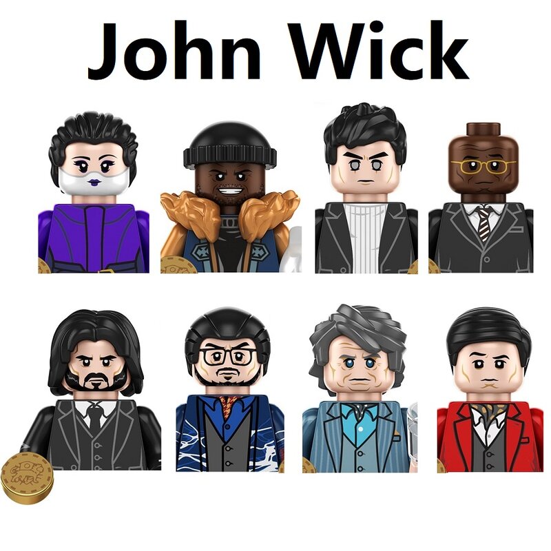 وحدات بناء John Wick ، سلسلة أفلام الإثارة ، شخصية حركة صغيرة ، مجموعة ألعاب ، جديدة