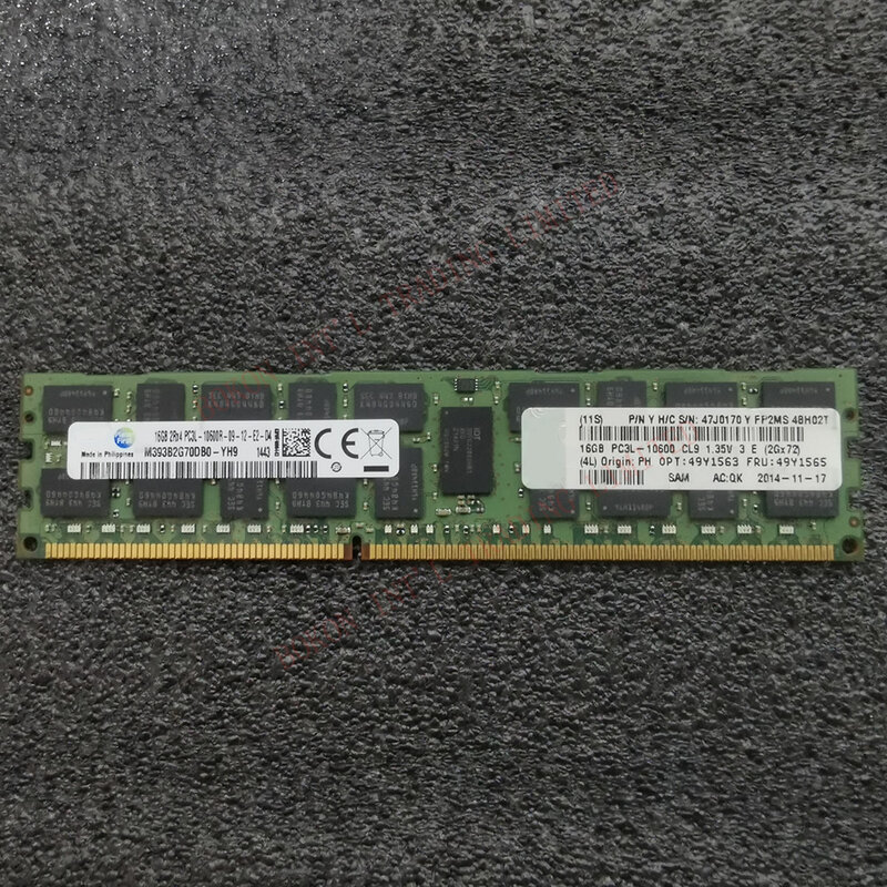 ذاكرة مضيف الخادم ، DDR3 ، DDR3 ، DDR3 ، SDRAM ،, M393B2G70DB0 ، 16 جم ، كمبيوتر رام ، تردد مكافئ ، 16 جيجابايت ، 2Rx4