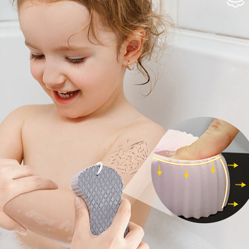إسبونجا إكسفوليانت إسفنجة لينة منظف الجسم للطفل الكبار حمام التقشير إسفنجة تنظيف الجلد منظف الجلد الميت أداة إزالة