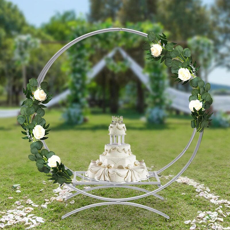 عالية الجودة الزفاف خلفية قوس الإطار الحديد زهرة بالون حامل خلفية مكان الديكور تطبيق الطرف قوس جميل