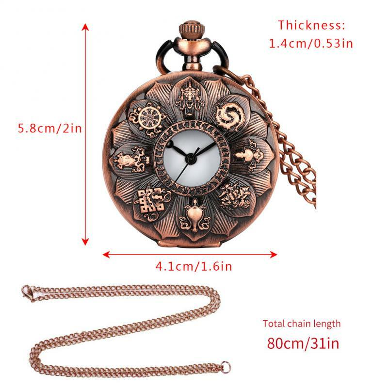 خمر Steampunk الذهب الوردي الجوف تزهر لوتس نمط ساعة جيب كوارتز قلادة سلسلة قلادة ساعة أثرية للرجال النساء