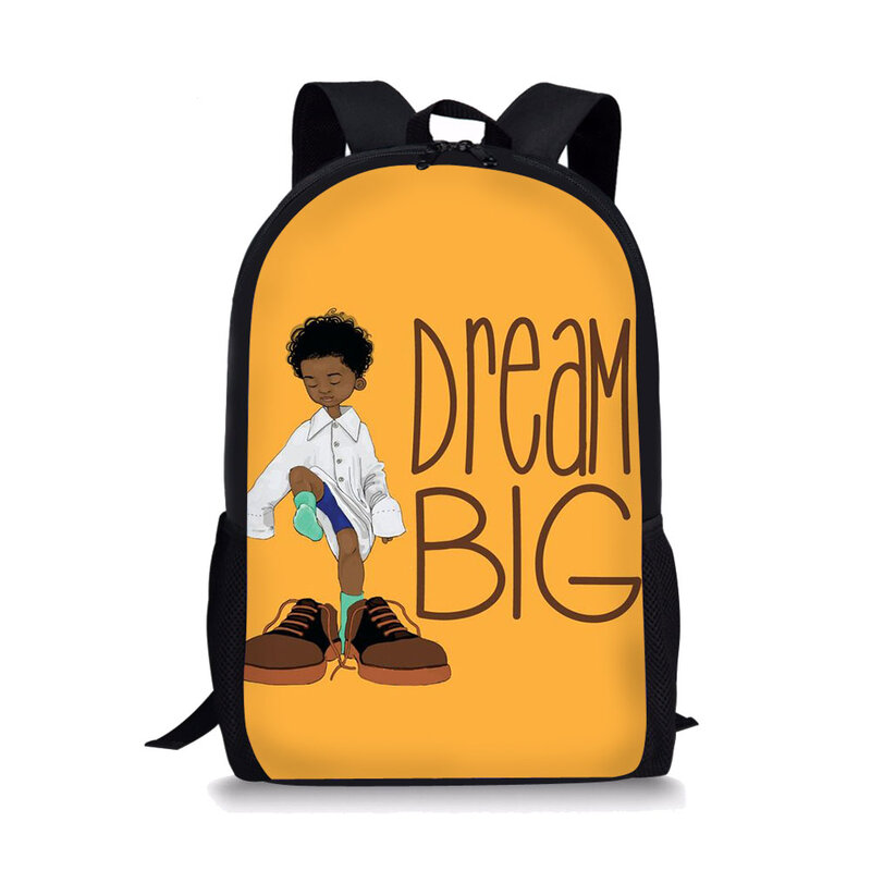 لطيف الأولاد أفريقي حقيبة ظهر مطبوعة 3D ، الحقائب المدرسية ، طلاب المرحلة الابتدائية ، حقيبة كتب الأطفال ، حقيبة مدرسية للأطفال ، حقيبة ، أطفال ، 16 بوصة