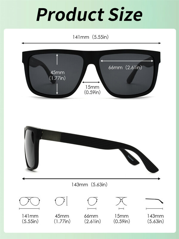 JM خمر مربع الرجال النساء النظارات الشمسية الاستقطاب مخطط الساقين زخرفة المعادن UV400