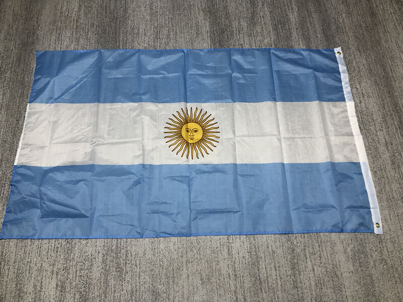 ZXZ شحن مجاني الأرجنتين العلم 90*150 سنتيمتر البوليستر arg ar الأرجنتين العلم ديكور داخلي في الهواء الطلق
