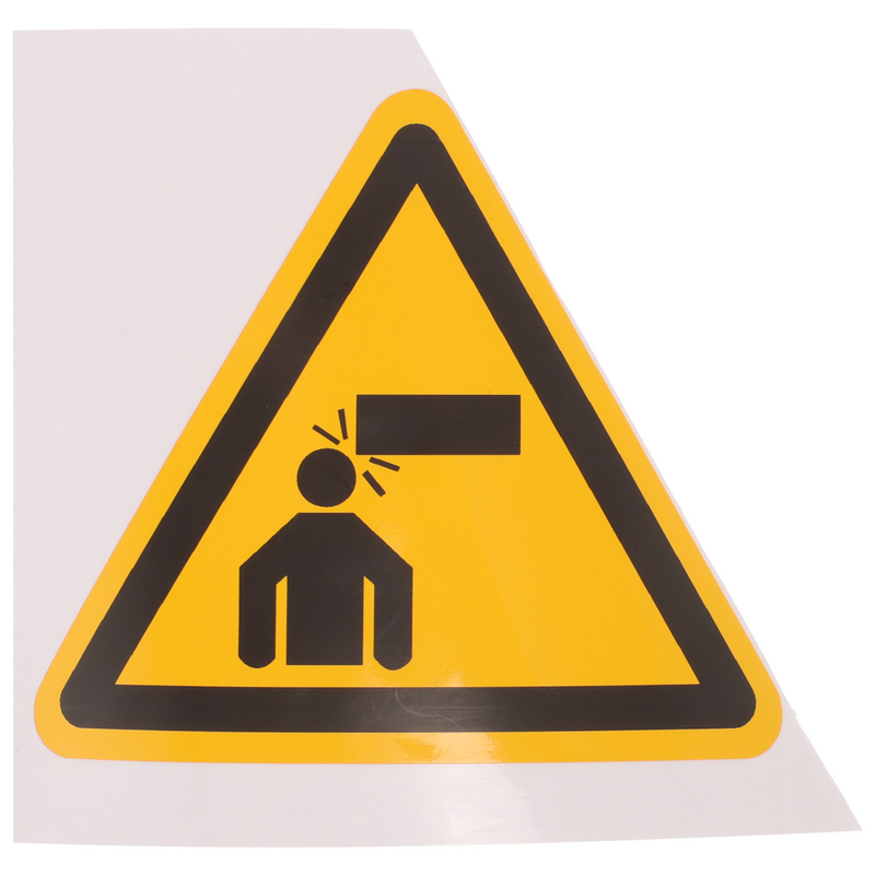 علامات السلامة ذاتية اللصق من كلوريد البولي فينيل ، ملصقات الملصقات ، تحذير ، من علامة الاجتماع