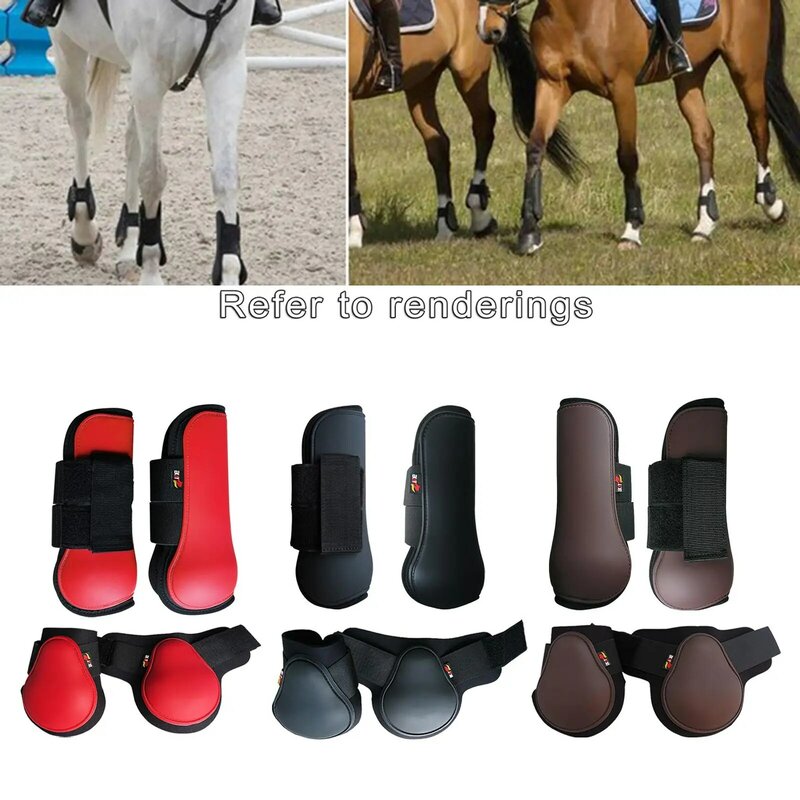 أحذية الساق الحصان قابل للتعديل ، التفاف الساق الخلفية الأمامية ، أحذية وتر