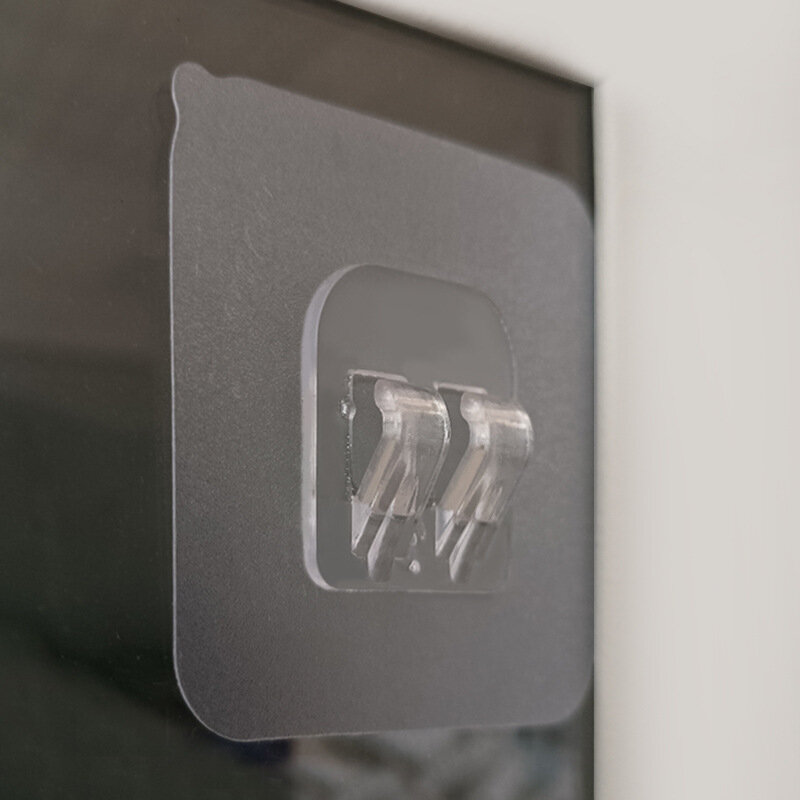 10 قطعة رف معلق شفافة السنانير جدار تخزين الرف تحديد التصحيح قوي الذاتي لاصق المفاجئة للمطبخ الحمام الأدوات
