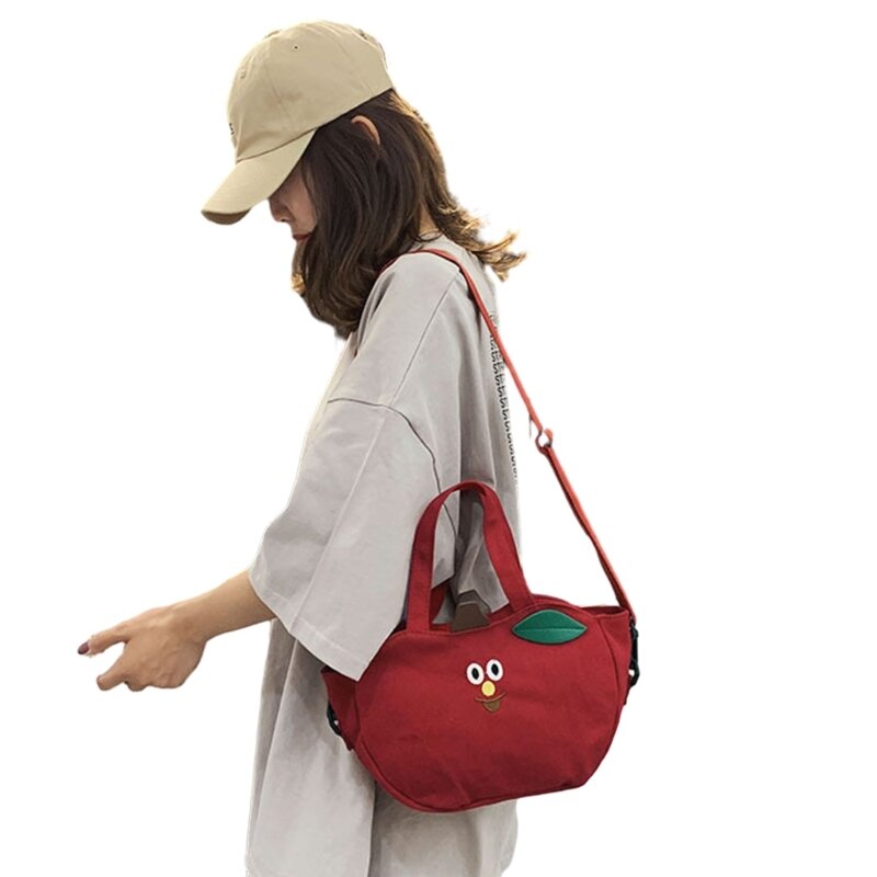 حقائب اليد النسائية المصنوعة من القماش، حقيبة كتف عصرية للفتيات، حقائب ساع الموز