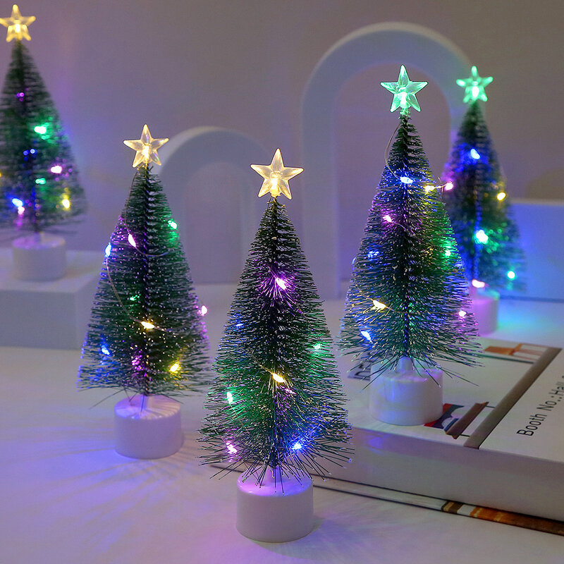 الإبداعية LED الملونة الباعثة للضوء شجرة عيد الميلاد ، ضوء الليل ، سطح المكتب الحلي ، عيد الميلاد جو الديكور ، الهدايا