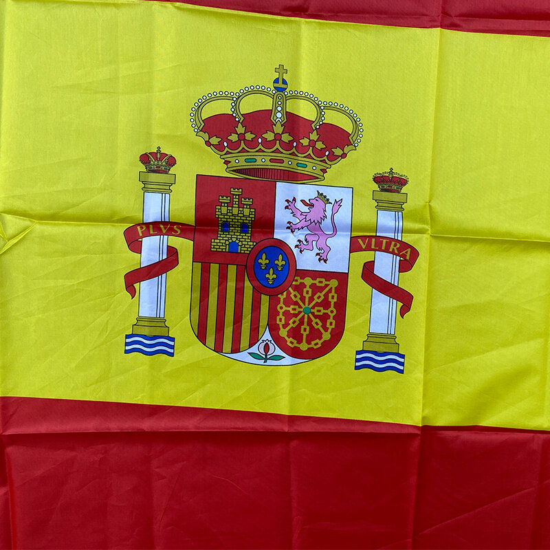 شحن مجاني xvggdg 90x150 سنتيمتر اسبانيا العلم 3x5 قدم سوبر بولي كرة القدم العلم داخلي في الهواء الطلق البوليستر العلم