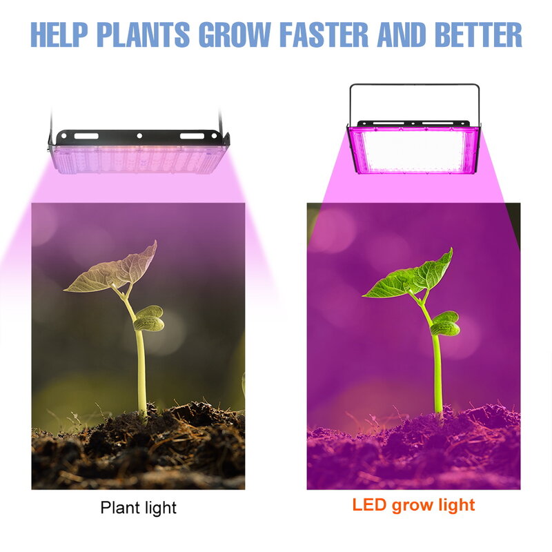 مصباح نمو النبات LED 200 وات IP65 مضاد للمياه فيتو ضوء الطيف الكامل Phytolamp الزراعة المائية Fitolamp مع ترايبود لمبة نمو 220 فولت