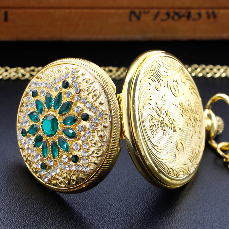 ساعة جيب كوارتز ذهبية للنساء ، مجوهرات عتيقة ، قلادة سلسلة ، عيد ميلاد ، ساعة ، هدية ذكرى سنوية ، موضة