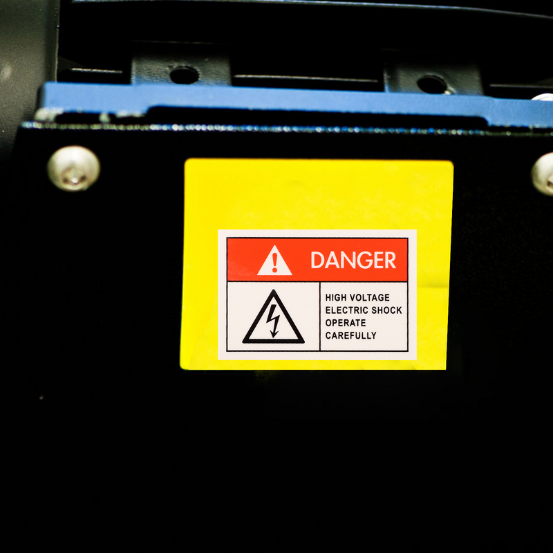 ملصقات تحذير بخطر عالي الجهد ، علامة تحذير أمان لصائق تعمل بالكهرباء مقبولة للسلامة ، 60 × 40 ، 10