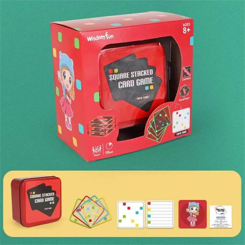 مربع بطاقة لعبة مجلس لعبة متعدد الأشخاص التفاعل لغز الدماغ المضايقون لعبة تانجرام بانوراما الذكاء لغز هدية للحزب