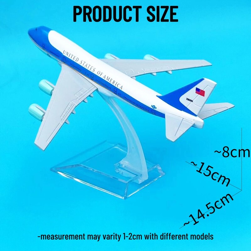 نموذج طائرة معدنية Boeing ، 1: Scale ، طيران قابل للتحصيل ، مصغر مصغر ، زخرفة ، ألعاب تذكارية ، الولايات المتحدة الأمريكية