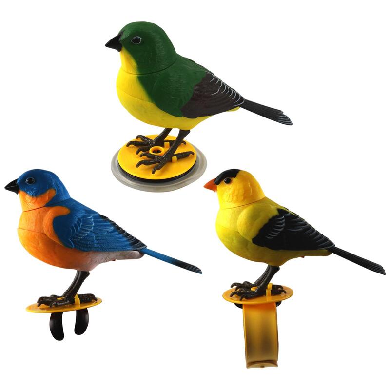 الغناء والنقيق الطيور الصوت المنشط والبطارية تعمل لعبة الببغاء الكهربائية التحكم الصوتي تمثال طيور لعبة