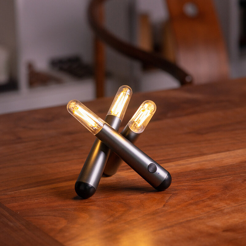 مصباح ليلي LED قابل لإعادة الشحن USB ، فانوس مع تعتيم ، ضوء خيمة محمول ، مطعم وبار ، ضوء جو