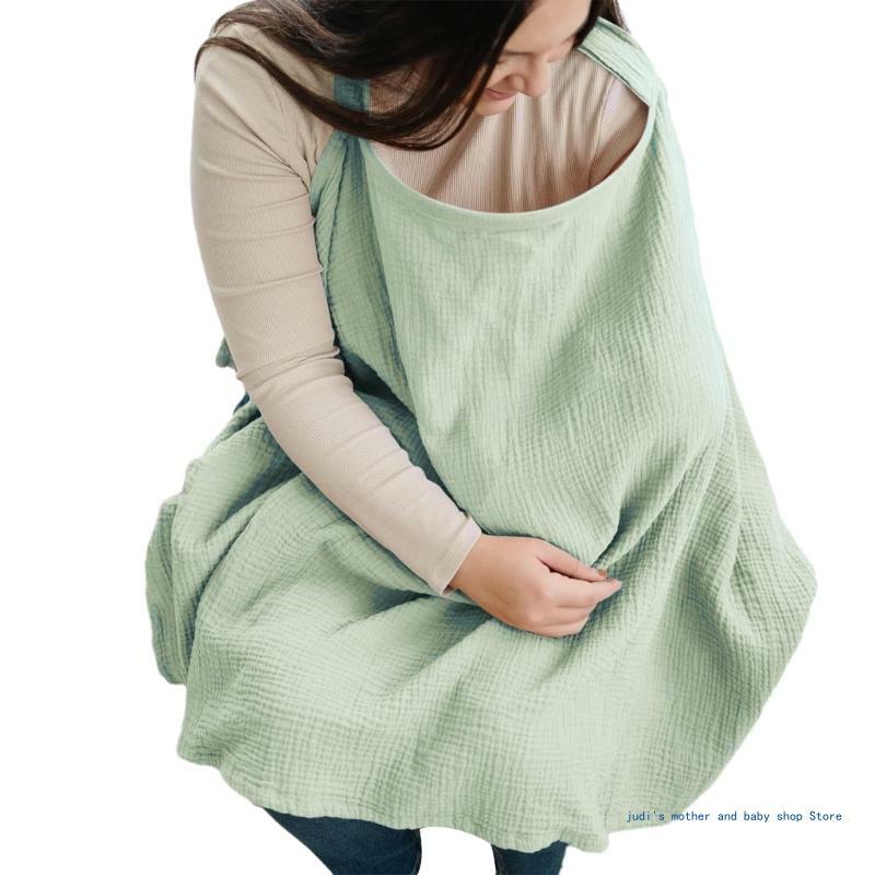 67JC ملابس الرضاعة الطبيعية المنتهية ولايته تنفس القطن الرضاعة الطبيعية غطاء من القماش قابل للتعديل تغذية الطفل القماش
