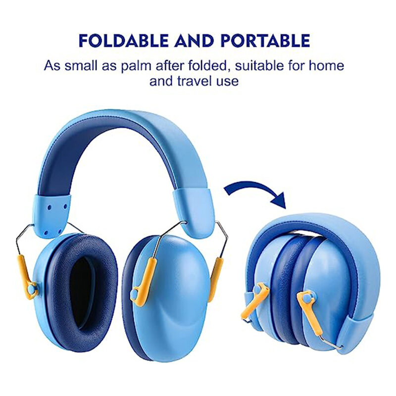 سماعات أذن للأطفال-سماعات مانعة للضوضاء 26dB حماية للأذنين واقيات السمع لعمر 6 أشهر إلى 14 سنة