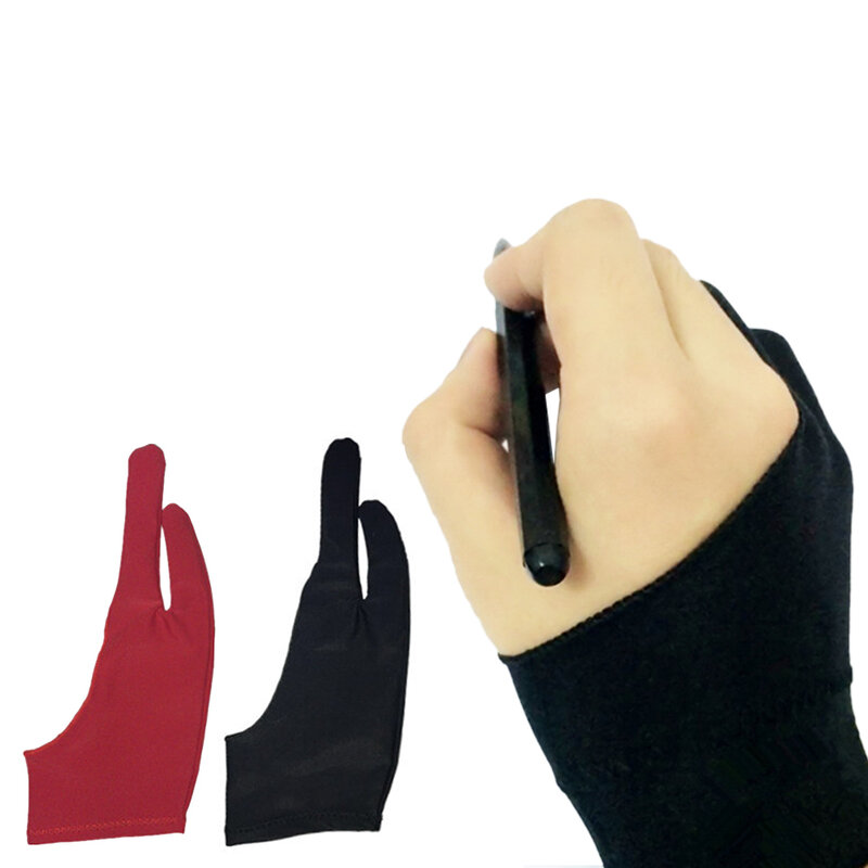 اليسار الأيمن للرسم اللوحي للفنان الرسم ، قفازات اللوحة تنفس ، غطاء الاصبع ، اللوازم المدرسية الفن ، 2 إصبع التلوين