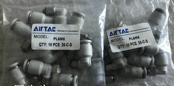 تركيبات AirTAC ، جديد ، PL6-M5 ، 1 حقيبة ، 10 قطعة