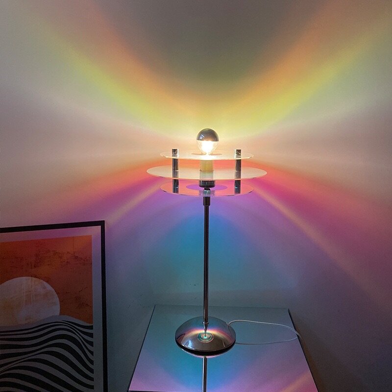 جديد غروب الشمس الجدول مصباح أرضي USB الإسقاط جو ليلة ضوء المنزل إضاءة ديكورية قوس قزح مصابيح التصوير الملونة