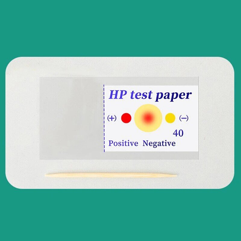 1/10 قطعة هيليكوباكتر بيلوري HP أوراق اختبار لآلام المعدة والتهاب المعدة كشف كاشف عن طريق الفم التتار اللعاب اختبار سريع