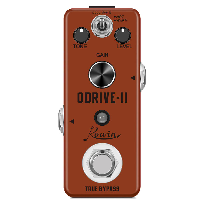 Rowin LEF-302B ODRIVE-II الكلاسيكية الإلكترونية Overdrive الغيتار تأثير دواسة صحيح الالتفافية 2 أوضاع العمل علبة معدنية كاملة